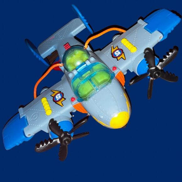 Fisher Price Imaginext Sky Racers Tornado Prop Plane Jet Airplane Fighter 2009 - Picture 2 of 16